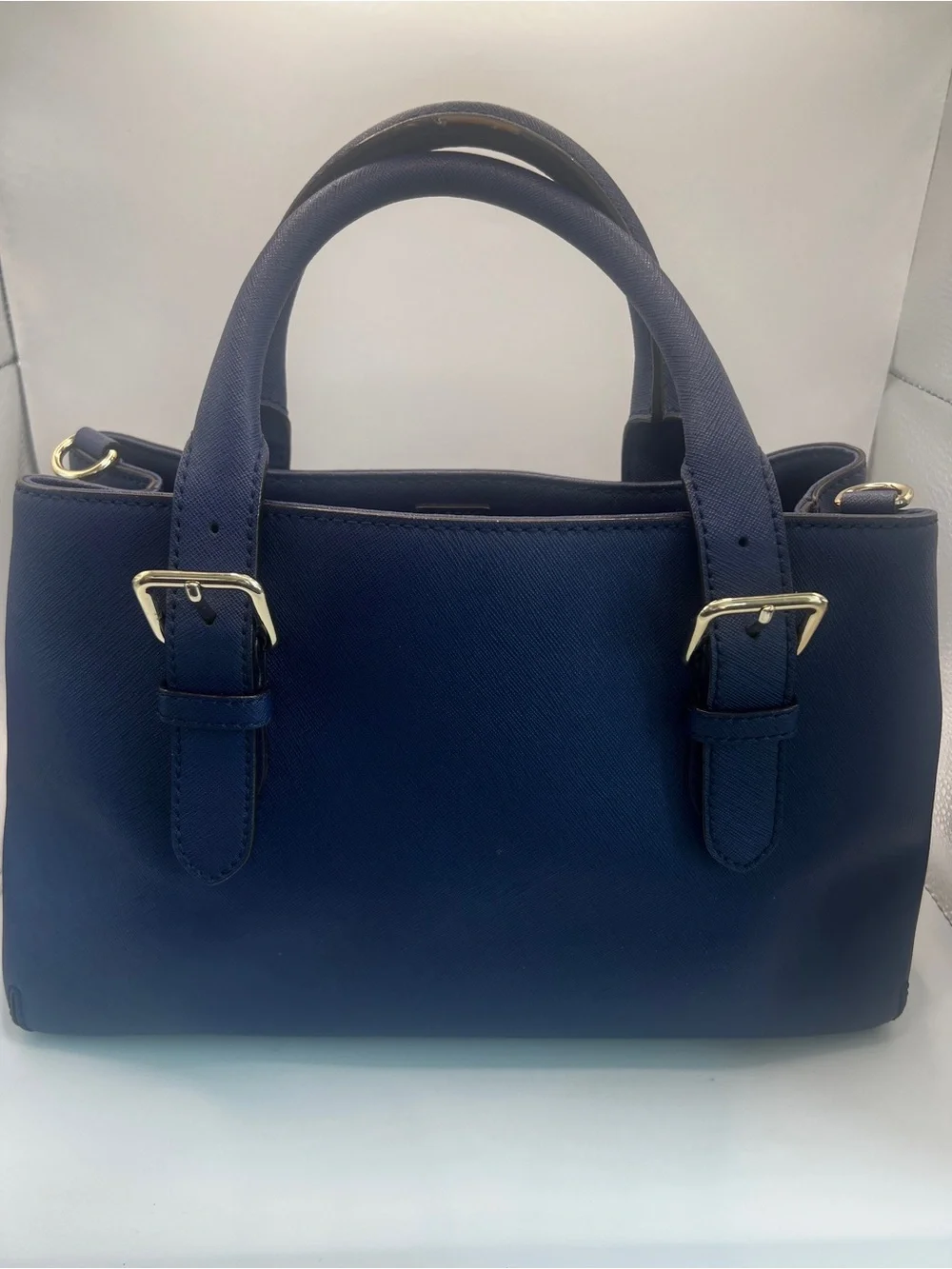 Kate Spade Cove Street Provence Blue Leather Satchel WKRU2790 Gold Hardware